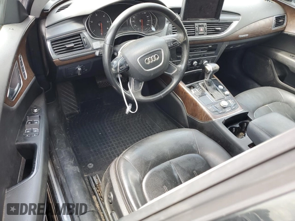 2014 Audi A7 3.0 TDI Premium Plus with VIN WAUWMAFCXEN020169, listed as a Copart auction lot 62112274 with 0 mi miles and Salvage Title. Bid and sale history available at carsss.com. Image 8.
