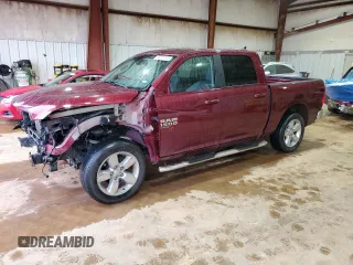 2019 Ram 1500 Classic Lone Star with VIN 1C6RR6LT4KS525941, listed as a Copart auction lot 43277875 with 59,586 mi miles and Salvage Title. Bid and sale history available at carsss.com. Image 1.