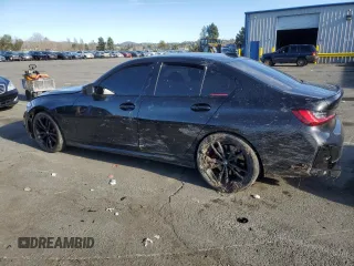 2024 BMW 3 Series M340i xDrive with VIN 3MW49FF0XR8E75530, listed as a Copart auction lot 46373175 with 0 mi miles and Salvage Title. Bid and sale history available at carsss.com. Image 2.