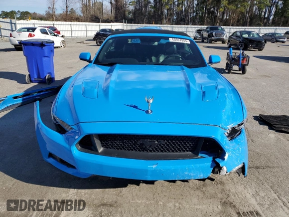 2017 Ford Mustang GT Premium with VIN 1FATP8FFXH5319509, listed as a Copart auction lot 45567855 with 43,612 mi miles and Salvage title. Bid and sale history available at DreamBid. Image 5.