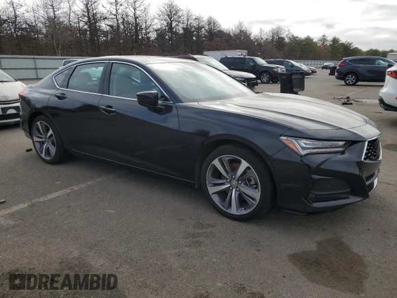 2022 Acura TLX Advance with VIN 19UUB6F65NA003537, listed as a Copart auction lot 85199054 with 20,110 mi miles and Salvage title. Bid and sale history available at DreamBid. Image 4.