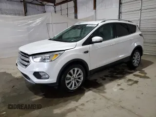 2017 Ford Escape Titanium with VIN 1FMCU0J96HUB31397, listed as a Copart auction lot 50970835 with 127,598 mi miles and Salvage Title. Bid and sale history available at carsss.com. Image 1.