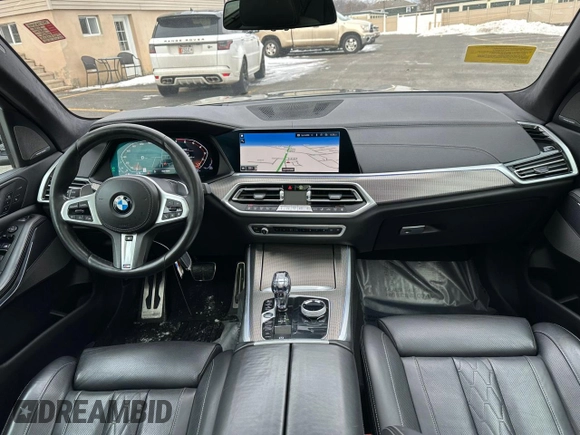 2022 BMW X5 M50i with VIN 5UXJU4C06N9J73373, listed as a Copart auction lot 43706345 with 108,320 mi miles and Clean Title. Bid and sale history available at carsss.com. Image 7.