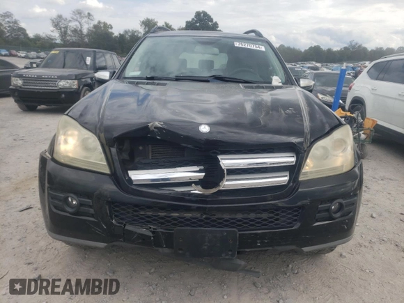 2009 Mercedes-Benz GL-Class 4.6L with VIN 4JGBF71E39A449301, listed as a Copart auction lot 76270754 with 115,009 mi miles and Salvage Title. Bid and sale history available at carsss.com. Image 5.