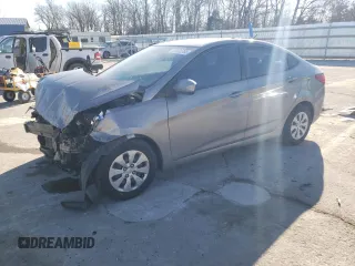 2017 Hyundai Accent SE with VIN KMHCT4AEXHU373715, listed as a Copart auction lot 46822765 with 125,398 mi miles and Salvage Title. Bid and sale history available at carsss.com. Image 1.