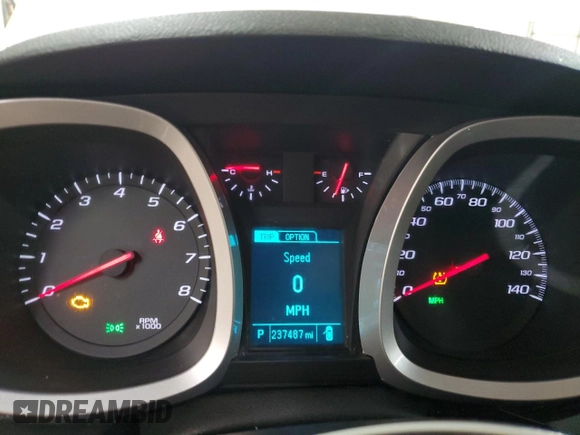 2016 Chevrolet Equinox LT z VIN 2GNALCEK0G1156133, wystawiony jako Copart lot #52744985 z przebiegiem 237 487 mil mil oraz Nie do naprawy • Non repairable. Historia ofert i sprzedaży dostępna na DreamBid. Obrazek 9.
