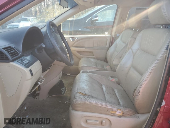2005 Honda Odyssey EX-L with VIN 5FNRL38675B070239, listed as a Copart auction lot 49959515 with 217,089 mi miles and Salvage Title. Bid and sale history available at carsss.com. Image 7.