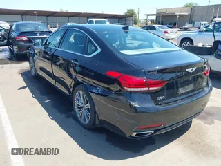 2018 Genesis G80 3.8L z VIN KMHGN4JE3JU284909, wystawiony jako IAAI lot #42188611 z przebiegiem 37 215 mil mil oraz . Historia ofert i sprzedaży dostępna na DreamBid. Obrazek 3.