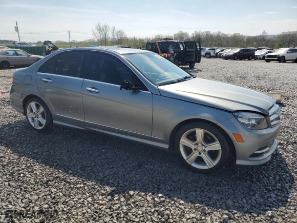 2011 Mercedes-Benz C-Class C 300 Sport with VIN WDDGF8BB2BR150769, listed as a Copart auction lot 50993685 with 128,316 mi miles and Salvage Title. Bid and sale history available at carsss.com. Image 4.