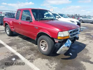 1999 Ford Ranger XL with VIN 1FTYR14V4XPA19852, listed as a IAAI auction lot 41837498 with 159,521 mi miles. Bid and sale history available at carsss.com. Image 1.