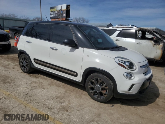 2015 FIAT 500L Urbana Trekking with VIN ZFBCFADH7FZ032453, listed as a Copart auction lot 49436275 with 129,521 mi miles and Salvage Title. Bid and sale history available at carsss.com. Image 4.