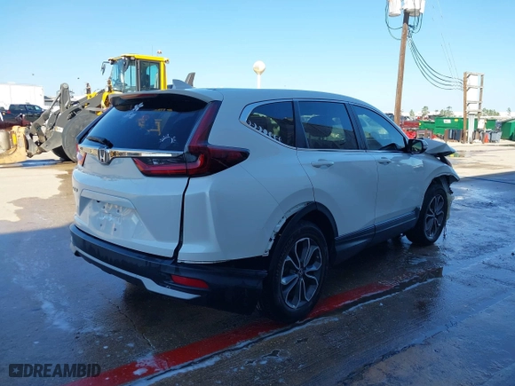 2021 Honda CR-V EX with VIN 2HKRW1H50MH422371, listed as a IAAI auction lot 40087002 with 1 mi miles. Bid and sale history available at carsss.com. Image 4.