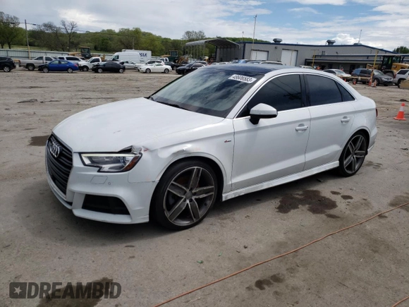 2017 Audi A3 Sedan Premium Plus with VIN WAUGUGFF2H1025363, listed as a Copart auction lot 48606583 with 80,103 mi miles and Salvage Title. Bid and sale history available at carsss.com. Image 1.