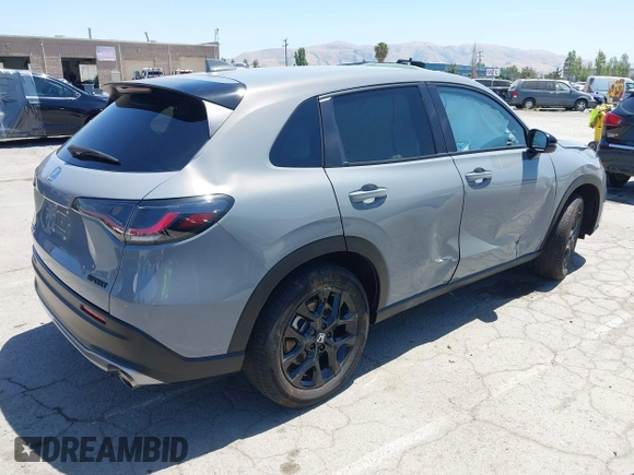 2024 Honda HR-V Sport with VIN 3CZRZ1H52RM729575, listed as a IAAI auction lot 42360144 with 10,906 mi miles and . Bid and sale history available at DreamBid. Image 4.