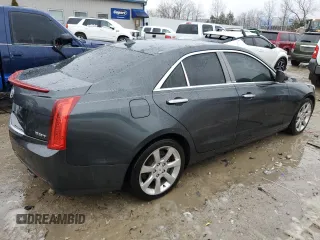 2014 Cadillac ATS Luxury RWD with VIN 1G6AB5SX0E0128741, listed as a Copart auction lot 42639745 with 117,561 mi miles and Salvage Title. Bid and sale history available at carsss.com. Image 3.