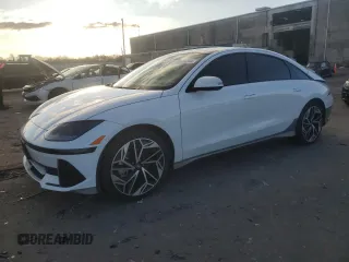 2023 Hyundai IONIQ 6 Limited with VIN KMHM54AA7PA052100, listed as a Copart auction lot 86686244 with 16,232 mi miles and Salvage Title. Bid and sale history available at carsss.com. Image 1.