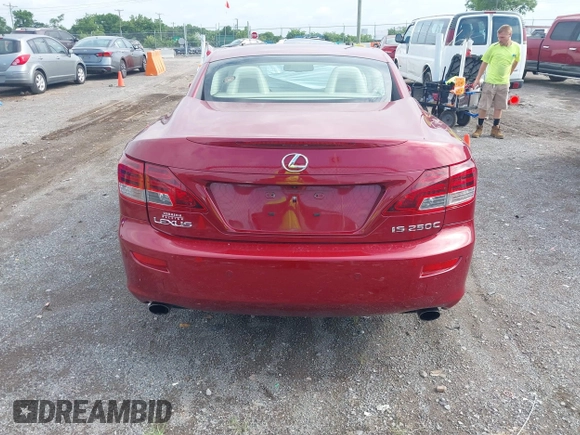 2010 Lexus IS 250 C with VIN JTHFF2C28A2512322, listed as a IAAI auction lot 42684261 with 59,939 mi miles and . Bid and sale history available at DreamBid. Image 16.