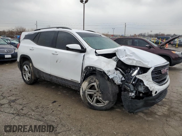 2018 GMC Terrain SLE with VIN 3GKALMEX0JL143404, listed as a Copart auction lot 46843685 with 88,094 mi miles and Salvage Title. Bid and sale history available at carsss.com. Image 4.