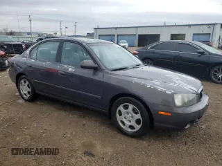 2002 Hyundai Elantra GLS with VIN KMHDN45D42U292698, listed as a Copart auction lot 52349925 with 99,424 mi miles and Salvage title. Bid and sale history available at DreamBid. Image 4.