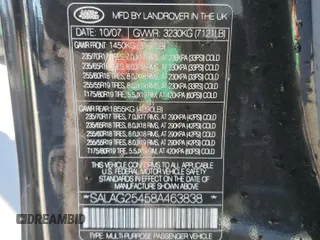 2008 Land Rover LR3 HSE with VIN SALAG25458A463838, listed as a Copart auction lot 83824674 with 97,066 mi miles and Salvage title. Bid and sale history available at DreamBid. Image 13.