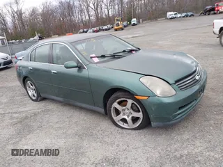 2003 Infiniti G35 with VIN JNKCV51E53M024957, listed as a IAAI auction lot 41714268 with Not Provided miles and . Bid and sale history available at DreamBid. Image 1.
