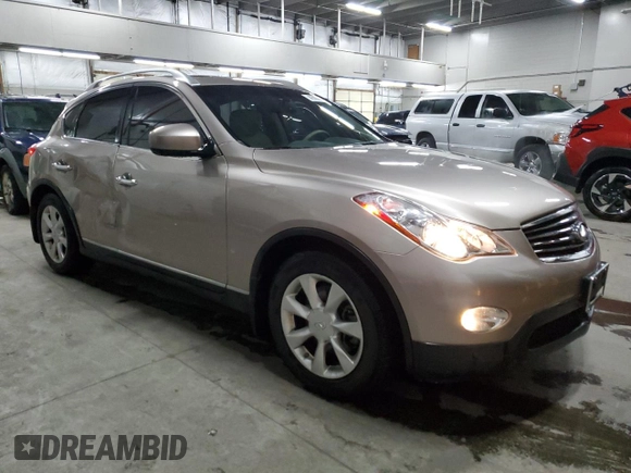 2010 Infiniti EX Journey with VIN JN1AJ0HR4AM757307, listed as a Copart auction lot 44401685 with 67,779 mi miles and Salvage Title. Bid and sale history available at DreamBid. Image 4.