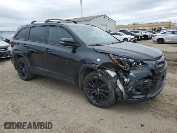 2019 Toyota Highlander SE z VIN 5TDJZRFH2KS963669, wystawiony jako Copart lot #52721595 z przebiegiem 85 366 mil mil oraz Szkoda całkowita • Salvage title. Historia ofert i sprzedaży dostępna na DreamBid. Obrazek 4.
