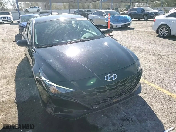 2023 Hyundai Elantra Hybrid Blue with VIN KMHLM4AJ6PU057236, listed as a Copart auction lot 44650605 with 50,175 mi miles and Salvage Title. Bid and sale history available at carsss.com. Image 11.