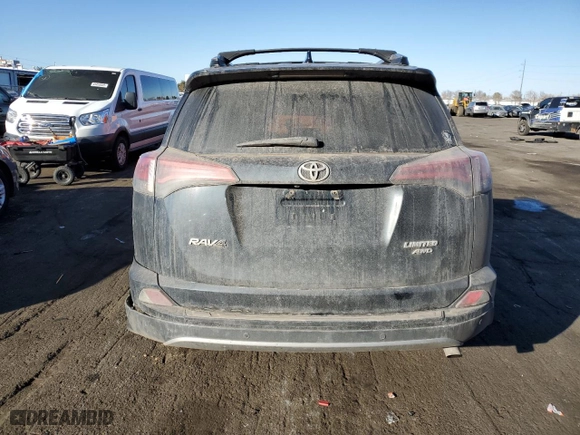 2017 Toyota RAV4 Limited with VIN 2T3DFREV1HW576163, listed as a Copart auction lot 43960005 with 79,342 mi miles and Salvage Title. Bid and sale history available at carsss.com. Image 6.