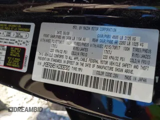 2010 Mazda CX-7 Sport with VIN JM3ER2W51A0309320, listed as a IAAI auction lot 41344822 with 155,663 mi miles and . Bid and sale history available at DreamBid. Image 9.