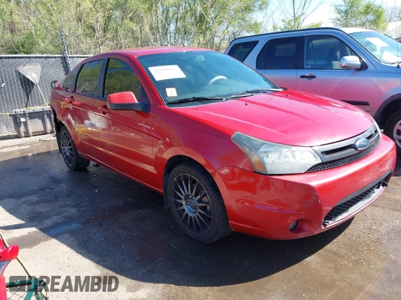 2010 Ford Focus SES with VIN 1FAHP3GN9AW156110, listed as a IAAI auction lot 42008652 with 203,931 mi miles. Bid and sale history available at carsss.com. Image 1.