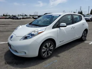 2015 Nissan LEAF SV with VIN 1N4AZ0CP6FC323839, listed as a Copart auction lot 62478103 with 59,069 mi miles. Bid and sale history available at carsss.com. Image 1.