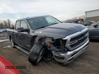 2021 Ram 1500 Big Horn with VIN 1C6SRFBT6MN727653, listed as a Copart auction lot 46327465 with 91,220 mi miles and Salvage Title. Bid and sale history available at carsss.com. Image 4.