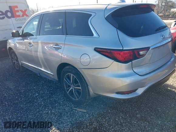 2019 Infiniti QX60 LUXE with VIN 5N1DL0MN3KC555343, listed as a IAAI auction lot 41331200 with 103,085 mi miles. Bid and sale history available at carsss.com. Image 3.