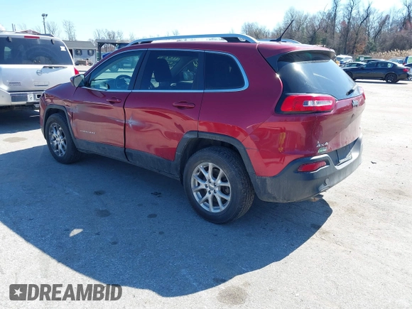 2015 Jeep Cherokee Latitude with VIN 1C4PJMCB6FW714656, listed as a IAAI auction lot 41887261 with 131,600 mi miles and . Bid and sale history available at carsss.com. Image 3.