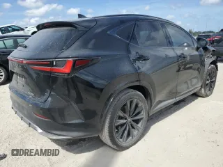 2022 Lexus NX with VIN JTJKGCEZ5N2005720, listed as a Copart auction lot 45050455 with 67,761 mi miles and Salvage Title. Bid and sale history available at carsss.com. Image 3.