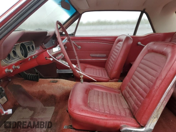 1966 Ford Mustang z VIN 6R07T204871, wystawiony jako Copart lot #47896195 z przebiegiem 45 732 mil mil oraz Czysty tytuł • Clean title. Historia ofert i sprzedaży dostępna na DreamBid. Obrazek 7.