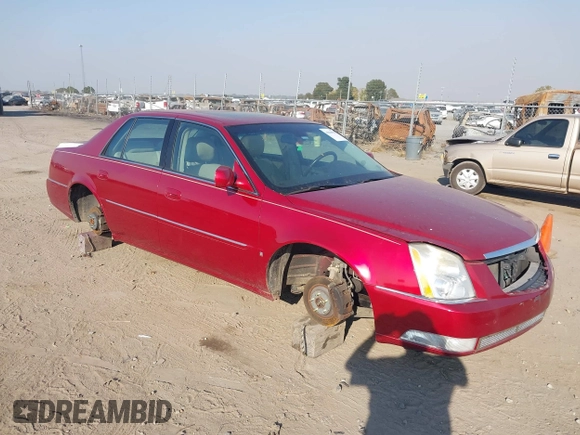 2008 Cadillac DTS 1SC with VIN 1G6KD57Y08U143396, listed as a IAAI auction lot 40618555 with 124,706 mi miles and . Bid and sale history available at carsss.com. Image 1.