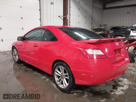 2008 Honda Civic Cpe Si with VIN 2HGFG21588H702281, listed as a IAAI auction lot 41583143 with 154,958 mi miles. Bid and sale history available at carsss.com. Image 3.