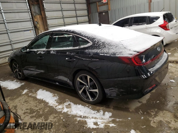 2021 Hyundai Sonata SEL Plus with VIN 5NPEJ4J26MH062604, listed as a Copart auction lot 45585325 with 39,569 mi miles and Salvage Title. Bid and sale history available at DreamBid. Image 2.