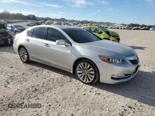 2014 Acura RLX Tech Pkg with VIN JH4KC1F5XEC004487, listed as a Copart auction lot 80317654 with 152,715 mi miles and Salvage Title. Bid and sale history available at carsss.com. Image 4.