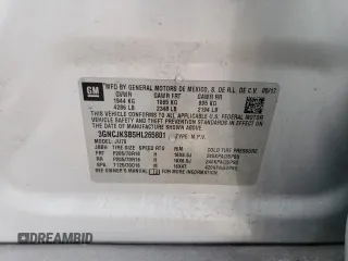 2017 Chevrolet Trax LS z VIN 3GNCJKSB5HL265801, wystawiony jako Copart lot #56644365 z przebiegiem 173 383 mil mil oraz Szkoda całkowita • Salvage title. Historia ofert i sprzedaży dostępna na DreamBid. Obrazek 13.