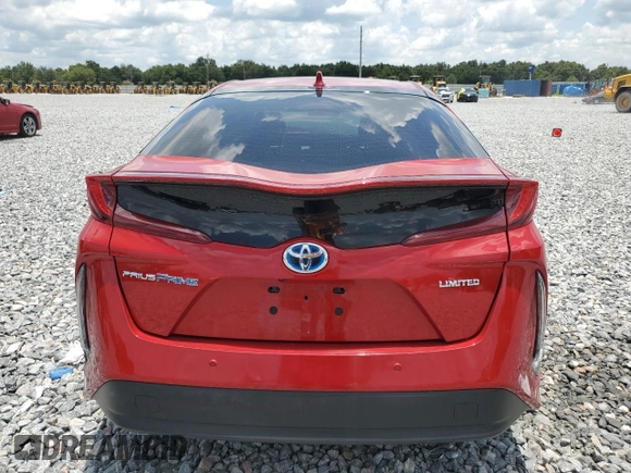 2021 Toyota Prius LE with VIN JTDKAMFP7M3192135, listed as a Copart auction lot 64205425 with 20,807 mi miles and Non repairable. Bid and sale history available at DreamBid. Image 6.