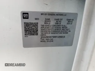 2024 Chevrolet Malibu LS with VIN 1G1ZB5ST9RF105015, listed as a Copart auction lot 47778925 with 27,452 mi miles and Salvage Title. Bid and sale history available at DreamBid. Image 14.