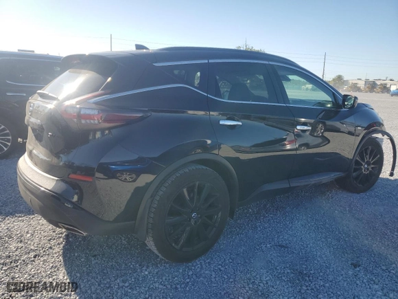 2022 Nissan Murano SV with VIN 5N1AZ2BS4NC126352, listed as a Copart auction lot 49026225 with 46,333 mi miles and Non Repairable. Bid and sale history available at carsss.com. Image 3.
