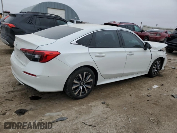 2024 Honda Civic Sedan EX with VIN 2HGFE1F77RH302272, listed as a Copart auction lot 85743674 with 12,368 mi miles and Salvage Title. Bid and sale history available at carsss.com. Image 3.