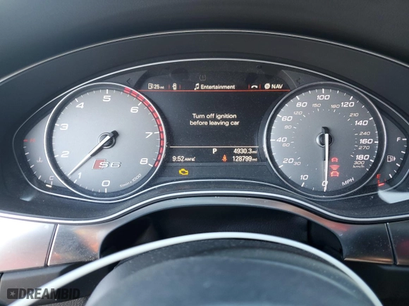 2014 Audi S6 Prestige with VIN WAUF2AFC3EN007849, listed as a Copart auction lot 80136634 with NaN miles and Salvage Title. Bid and sale history available at carsss.com. Image 9.