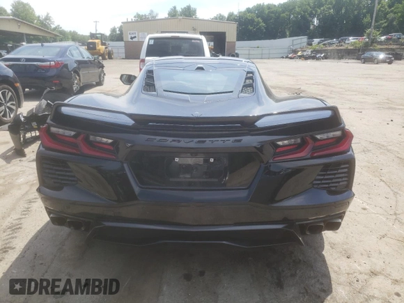 2021 Chevrolet Corvette 2LT with VIN 1G1YB2D48M5115825, listed as a Copart auction lot 59955344 with 8,708 mi miles and Salvage Title. Bid and sale history available at carsss.com. Image 6.