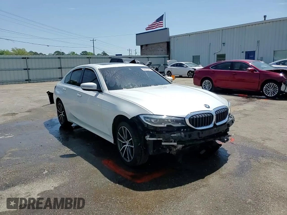 2021 BMW 3 Series 330i xDrive with VIN 3MW5R7J01M8B48136, listed as a Copart auction lot 52376245 with 47,411 mi miles and Salvage Title. Bid and sale history available at carsss.com. Image 14.