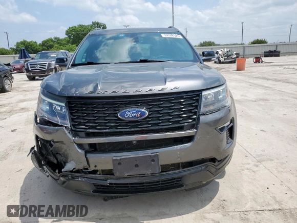 2018 Ford Explorer Sport with VIN 1FM5K8GT7JGB54689, listed as a Copart auction lot 59528925 with 53,018 mi miles and Salvage title. Bid and sale history available at DreamBid. Image 5.